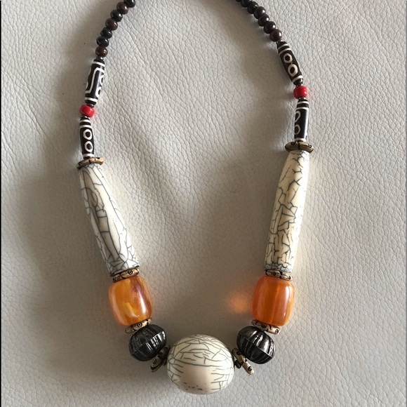 NWOT Vintage NECKLACE .Made in India   Length 25" - Picture 7 of 8